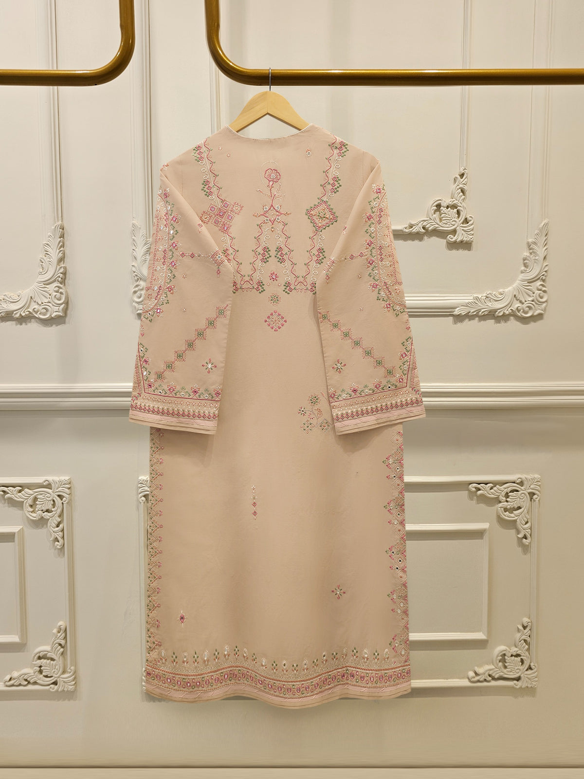 2 Piece - Embroidered Cambric Suit WS00338