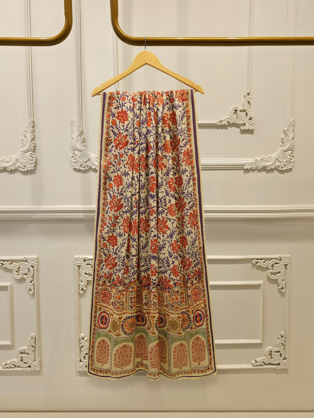 3 Piece - Embroidered Cambric Suit S114818