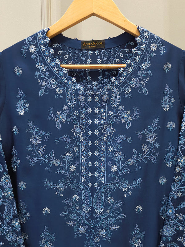 2 Piece- Pure Sheesha Silk Embroidered Suit S114863