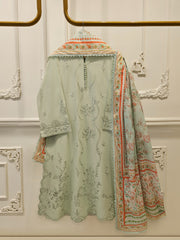 3 Piece - Embroidered Cambric Suit S114854