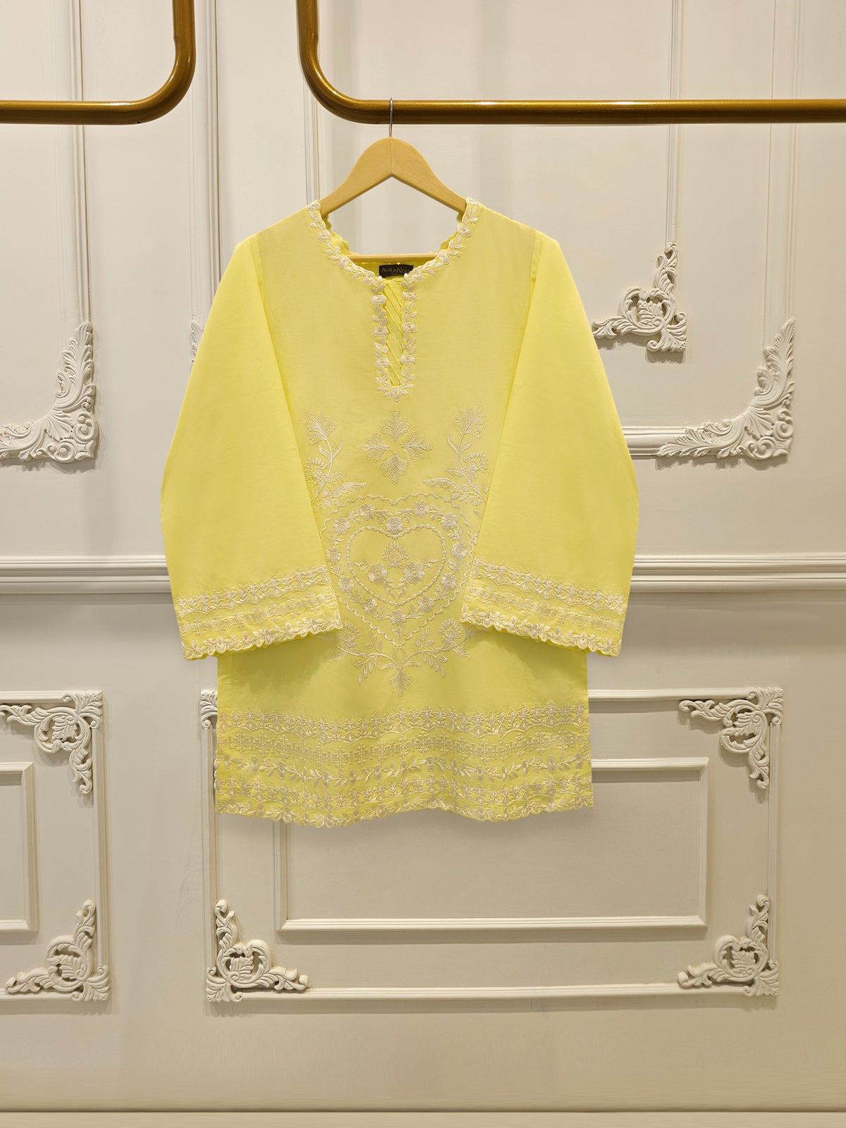 2 Piece - Embroidered Cambric Suit S114945 Main image
