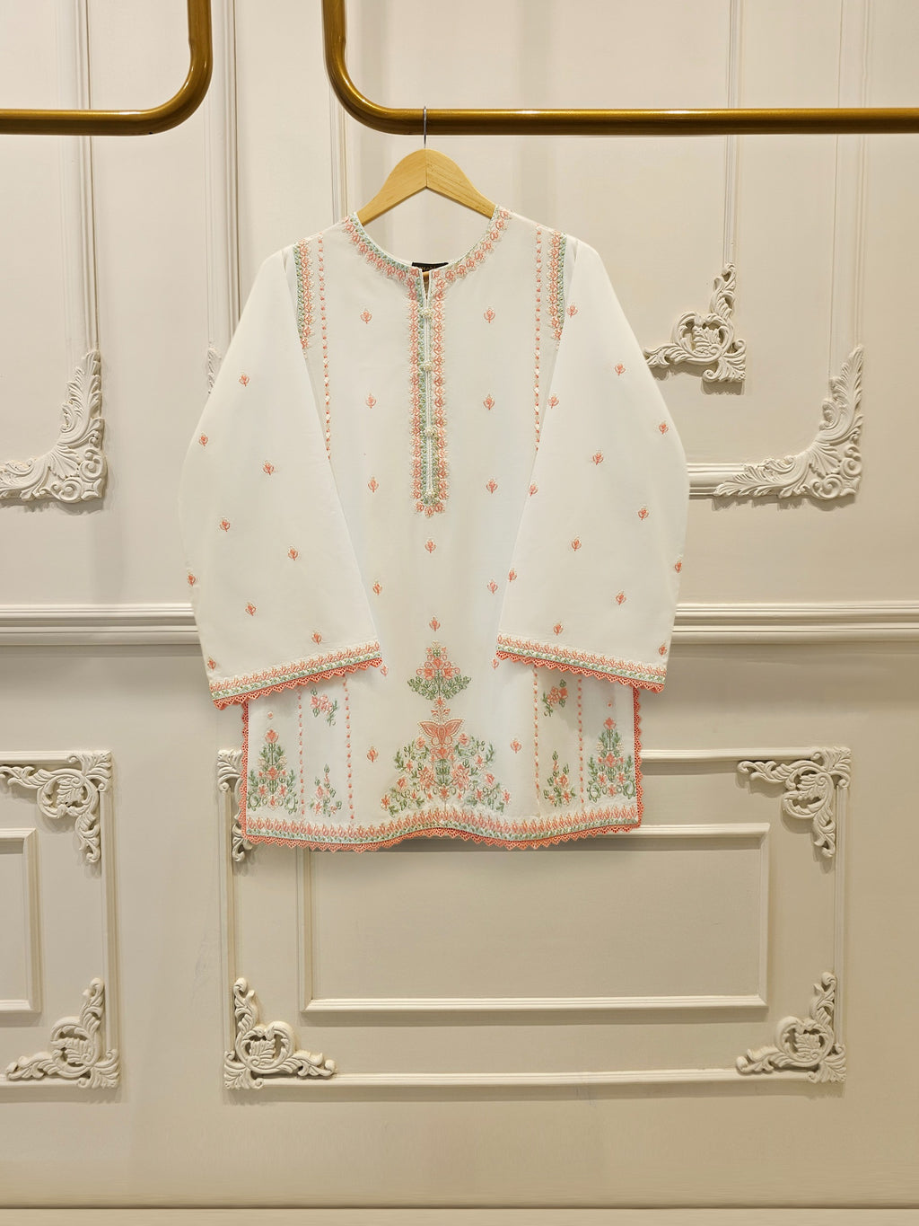 2 Piece - Embroidered Cambric Suit S114944