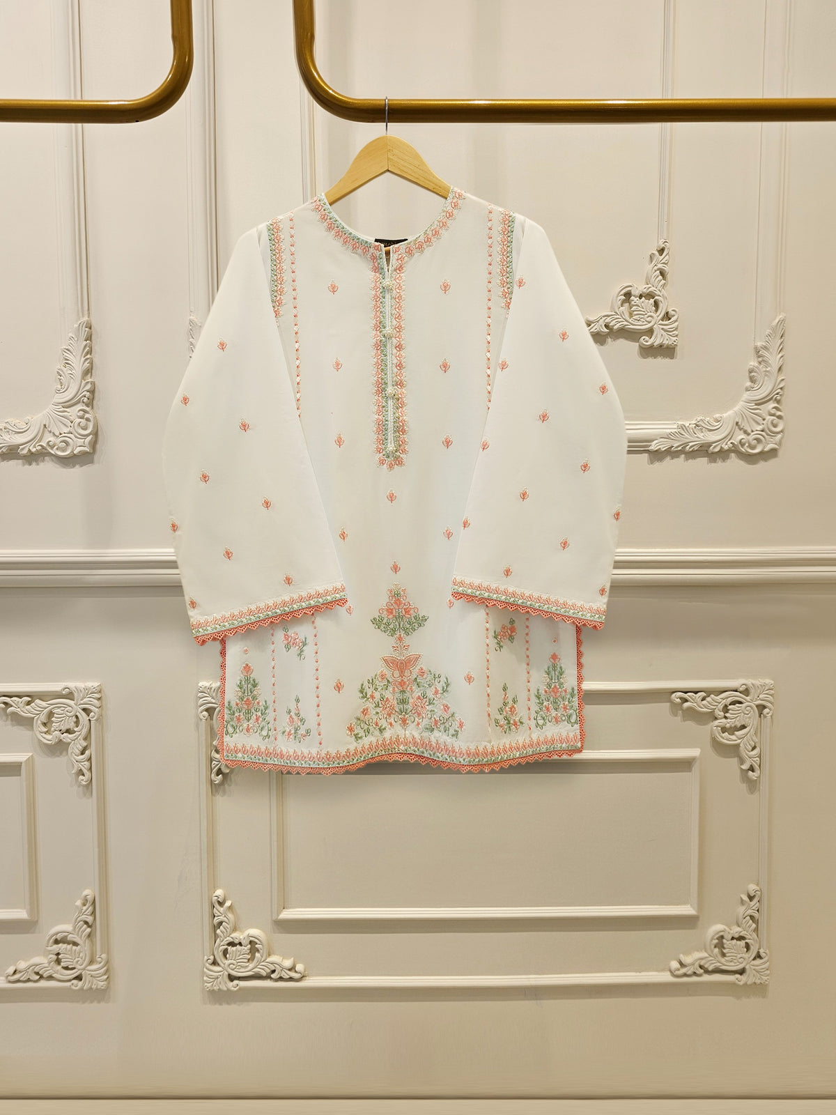 2 Piece - Embroidered Cambric Suit S114944