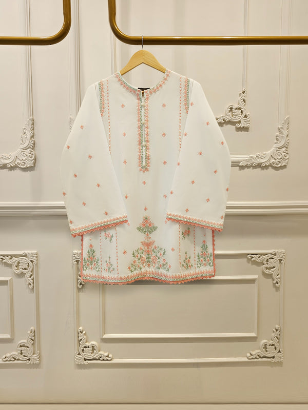 2 Piece - Embroidered Cambric Suit S114944