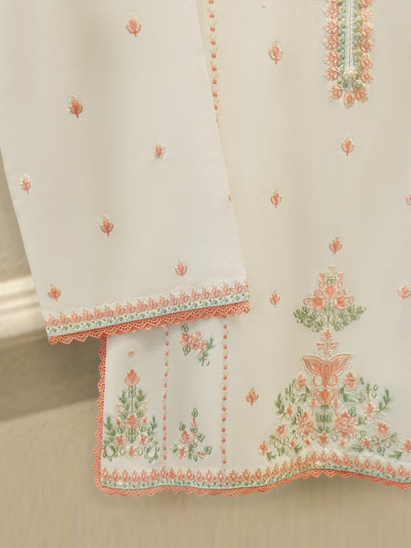 2 Piece - Embroidered Cambric Suit S114944