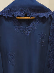 3 Piece- Pure  Shisha Silk Embroidered Suit S114947