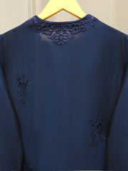 3 Piece- Pure  Shisha Silk Embroidered Suit S114947