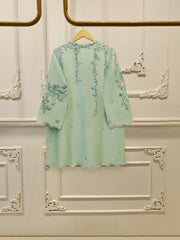 2 Piece - Embroidered Shesha Silk suit WS00389