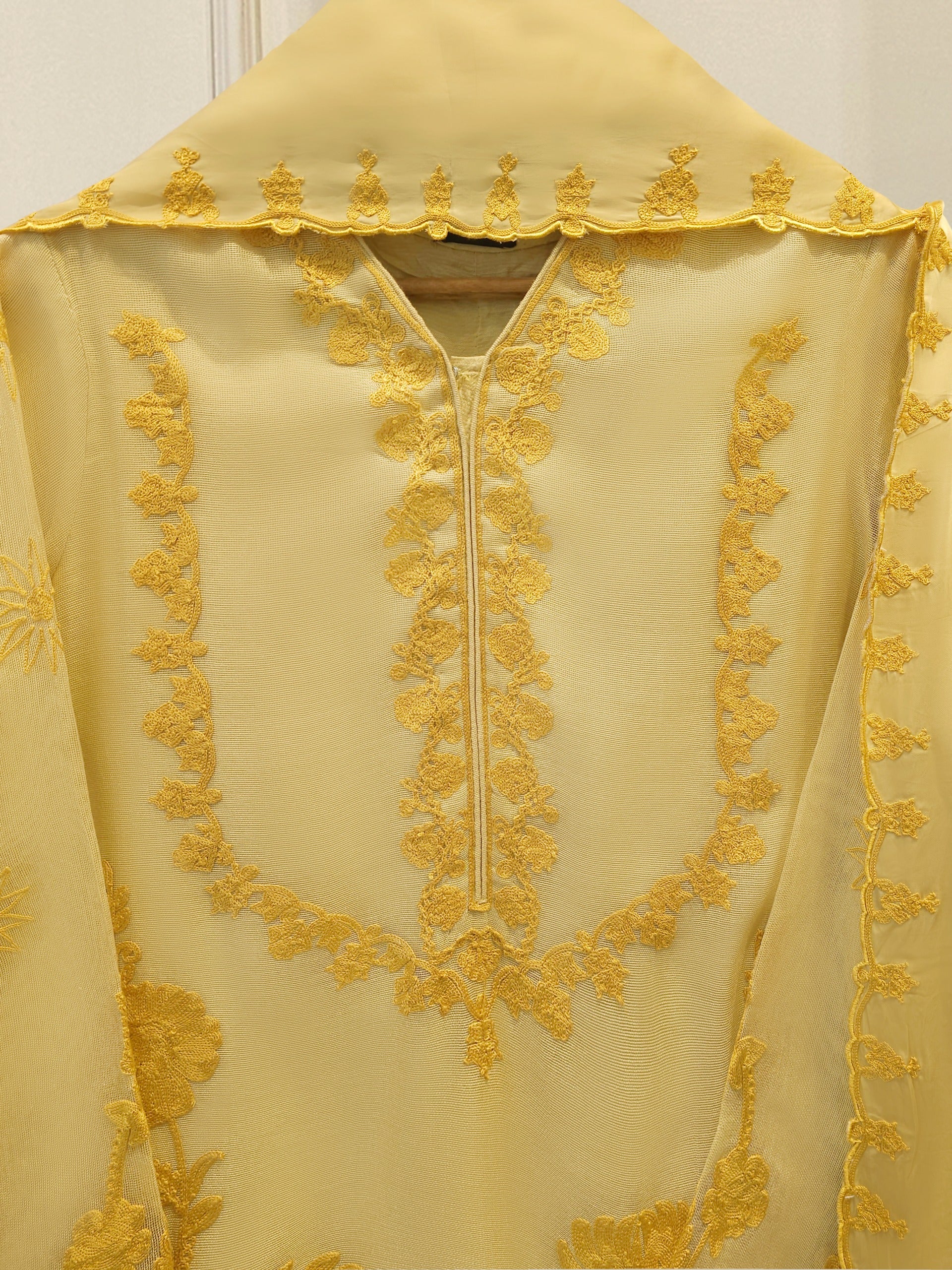 3 Piece - Pure Embroidered Cotton Net Suit S114819 Secondary image