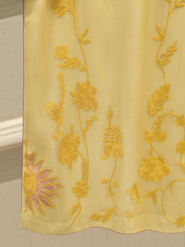 3 Piece - Pure Embroidered Cotton Net Suit S114819