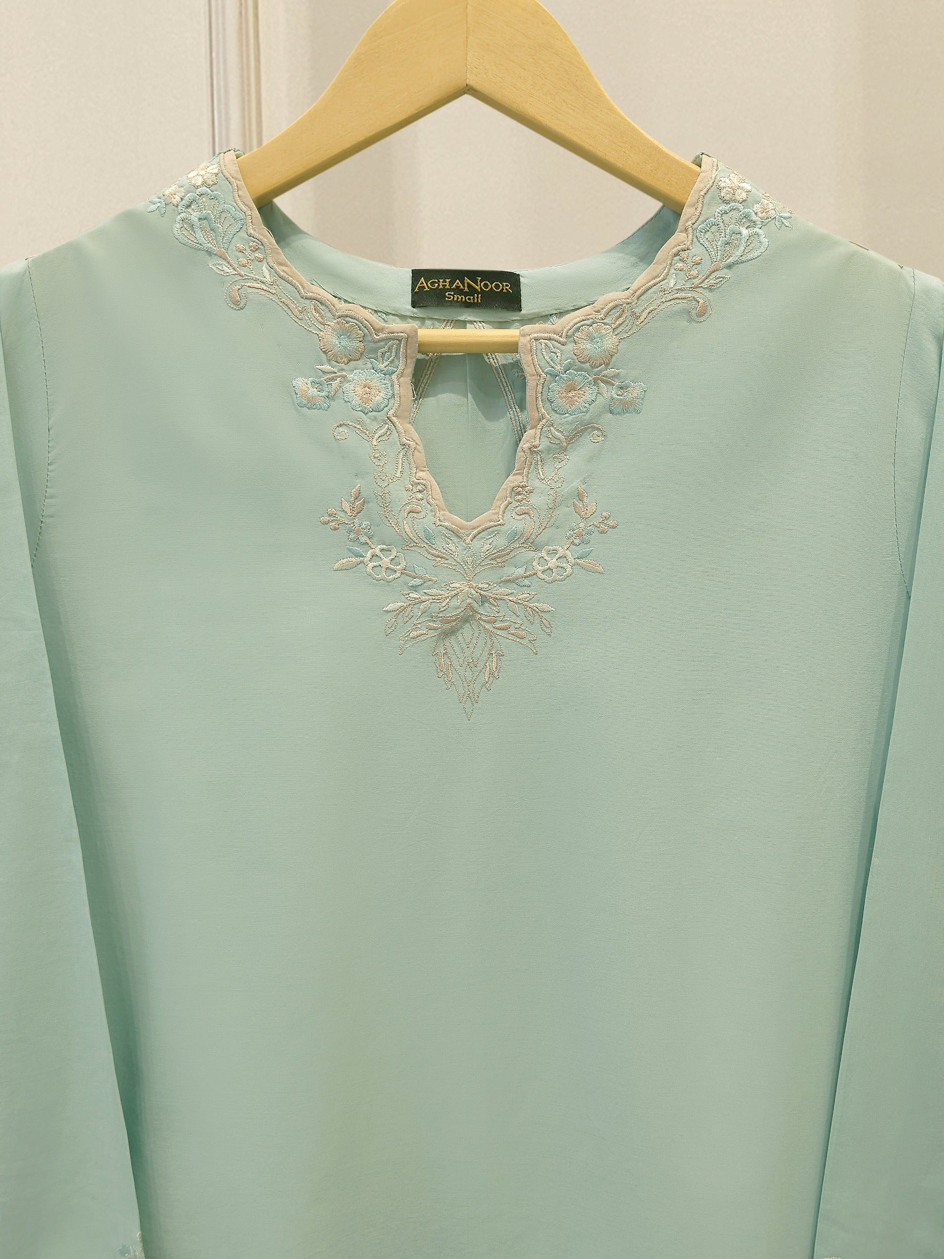 2 Piece - Embroidered Cambric Suit S115005 Secondary image
