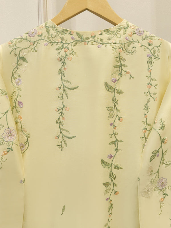 2 Piece - Embroidered Sheesha Silk suit WS00388