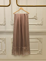 3 Piece- Pure  Shisha Silk Embroidered Suit S115014