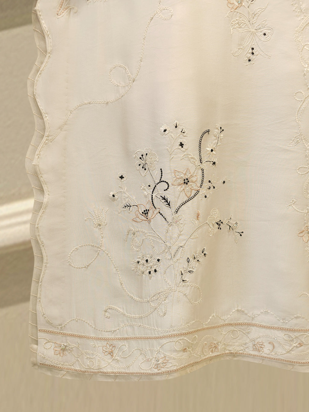 2 Piece- Pure Sheesha Silk Embroidered Suit S114985