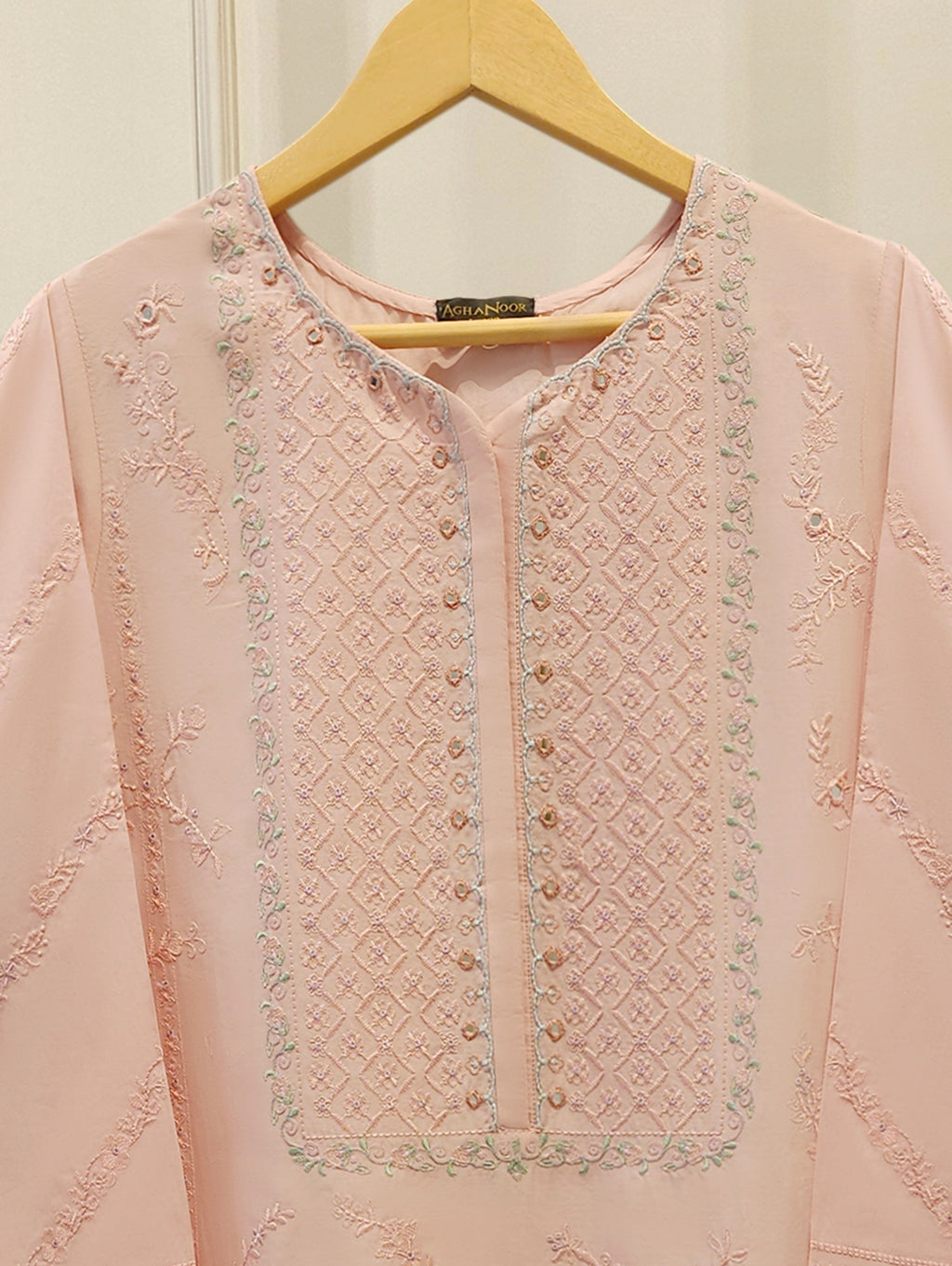 2 Piece - Embroidered Cambric Suit S112645