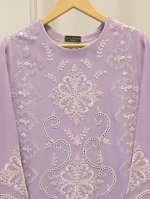 2 Piece - Pure Embroidered Cotton Net Suit S114117