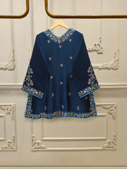 3 Piece- Pure  Shisha Silk Embroidered Suit S115078