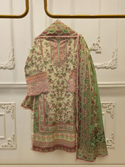 2 Piece -Digital Printed Cambric Suit S115079