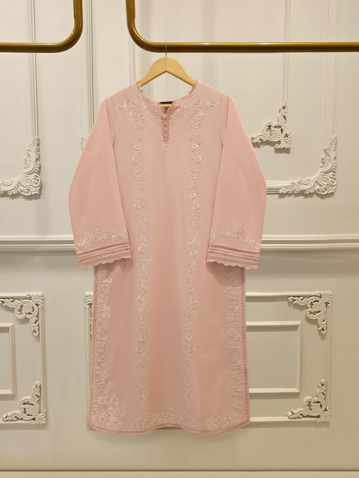 2 Piece - Embroidered Cambric Suit S115015