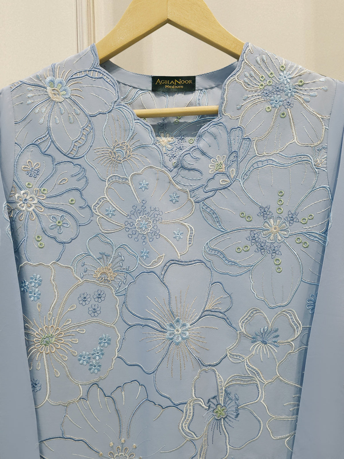 2 Piece - Embroidered Cambric Suit S115106