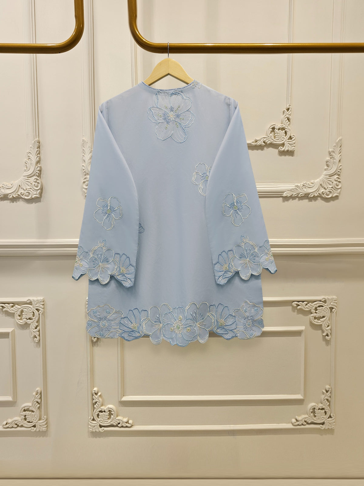 2 Piece - Embroidered Cambric Suit S115106