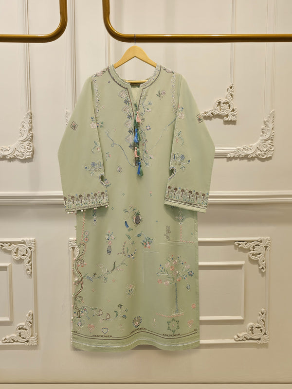 2 Piece - Embroidered Cambric Suit WS00399