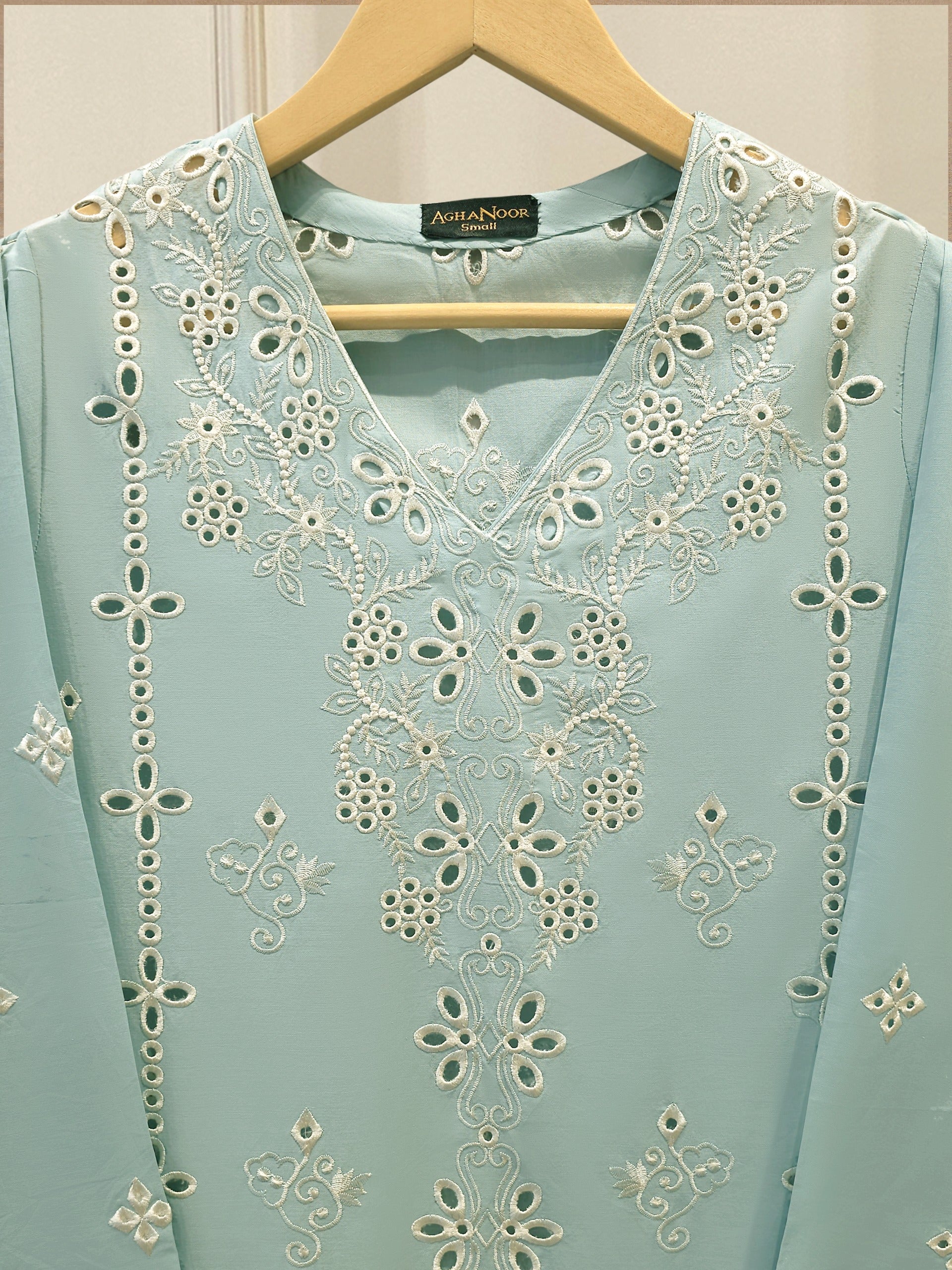 2 Piece - Embroidered Cambric Suit S115148 Secondary image