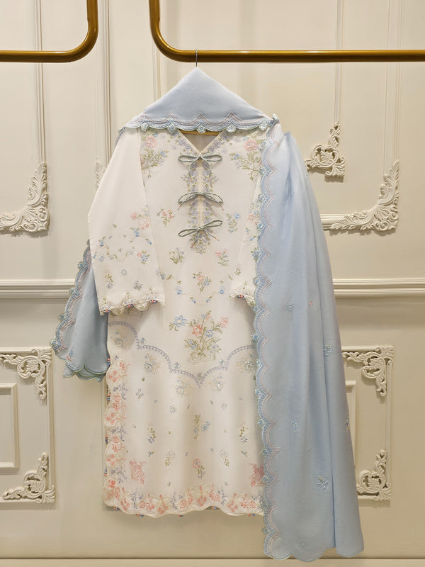 2 Piece - Embroidered Cambric Suit S115146