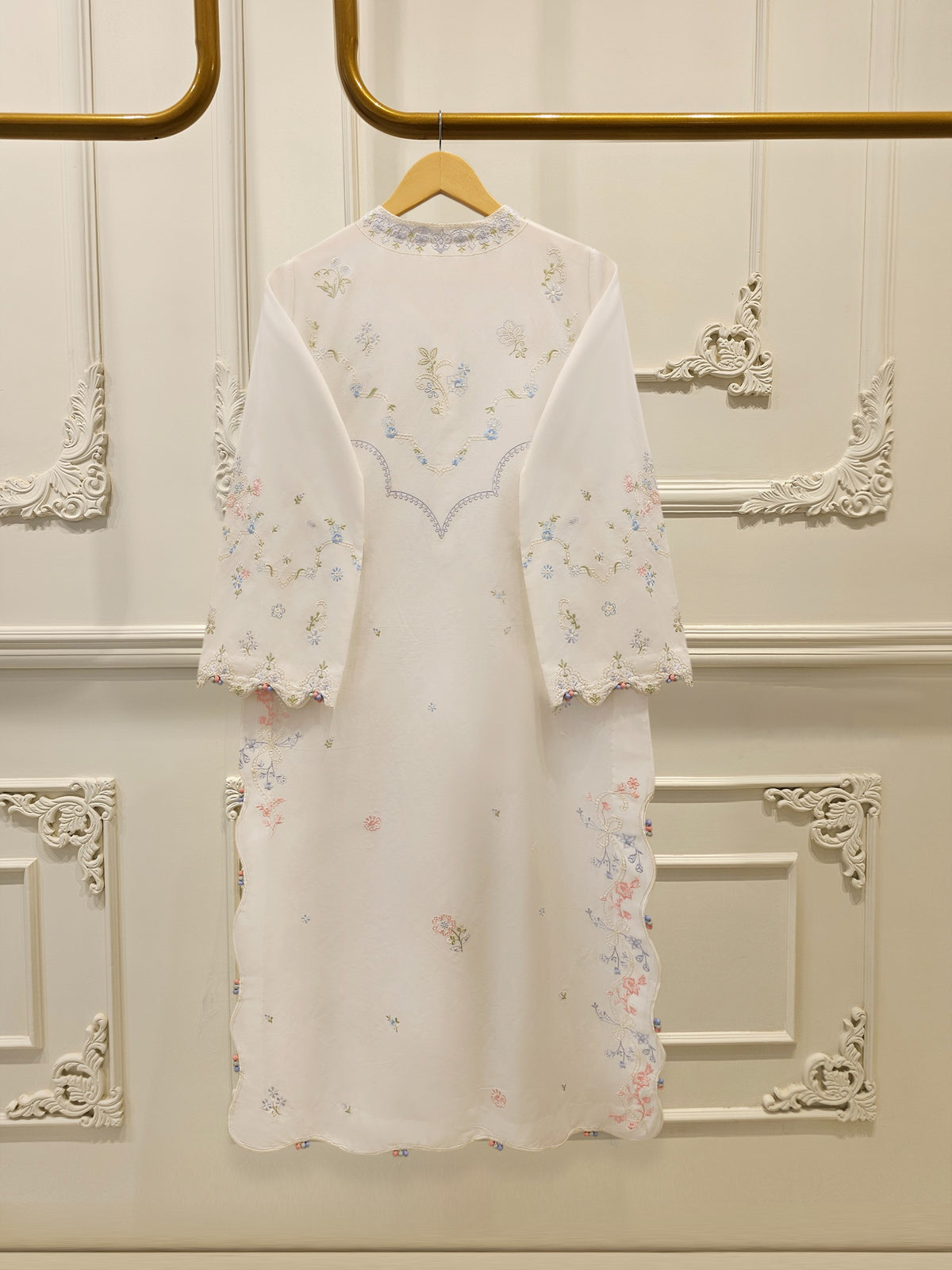 2 Piece - Embroidered Cambric Suit S115146