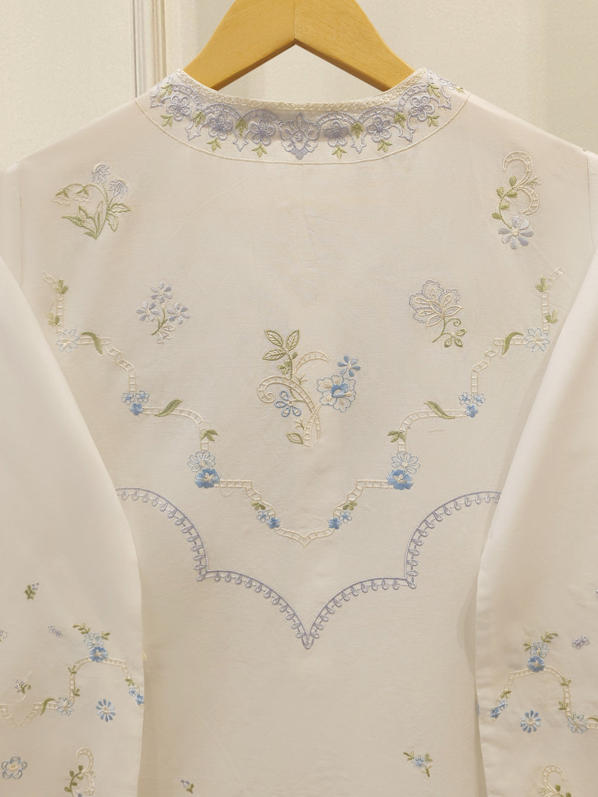 2 Piece - Embroidered Cambric Suit S115146