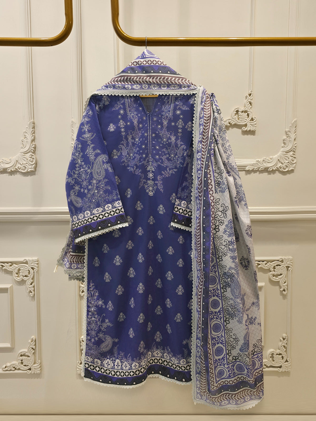 2 Piece Digital Printed Lawn Suit S115158