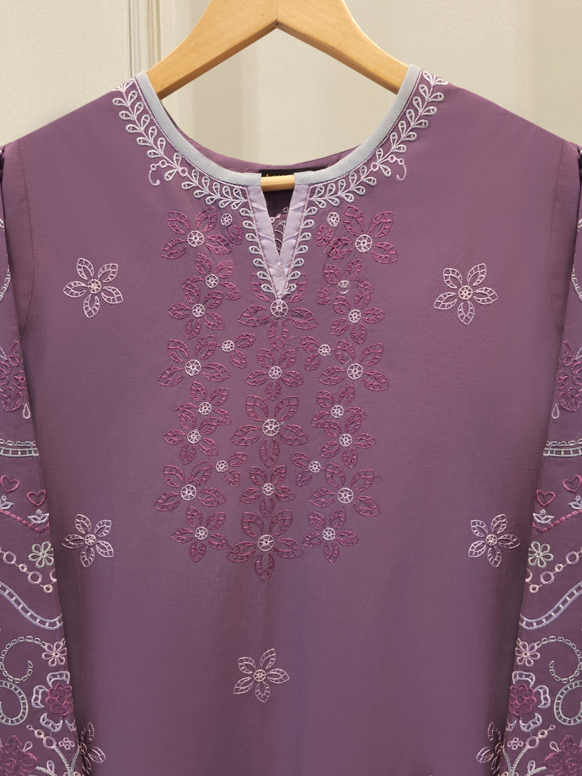 2 Piece - Embroidered Cambric Suit S115167 Secondary image