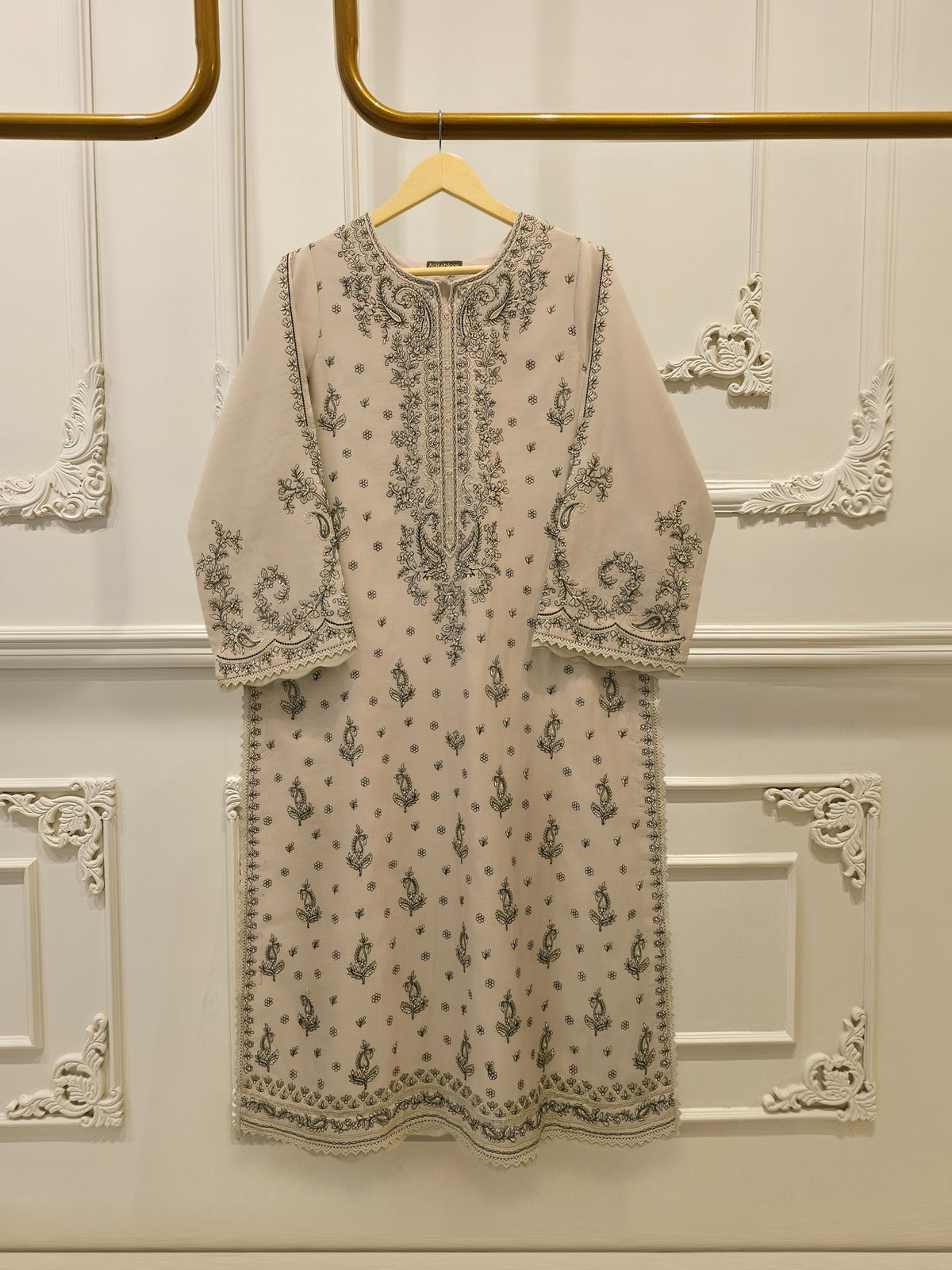 2 Piece - Embroidered Kora  Cotton Suit S115170 Main image