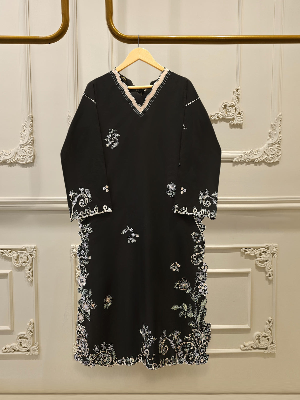 2 Piece - Embroidered Cambric Suit S115172 Main image