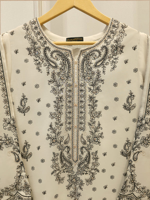2 Piece - Embroidered Kora  Cotton Suit S115175