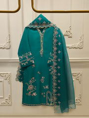 2 Piece - Pure Khaddi Silk Embroidered  Suit S115176