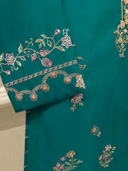 2 Piece - Pure Khaddi Silk Embroidered  Suit S115176