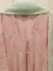 3 Piece - Embroidered Khadi Silk Suit WS00403