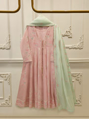 3 Piece - Embroidered Khadi Silk Suit WS00403