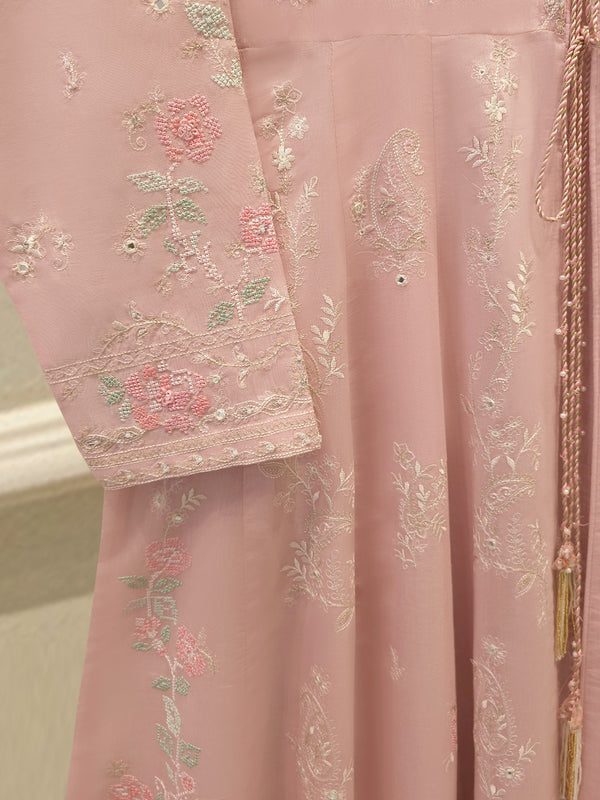 3 Piece - Embroidered Khadi Silk Suit WS00403