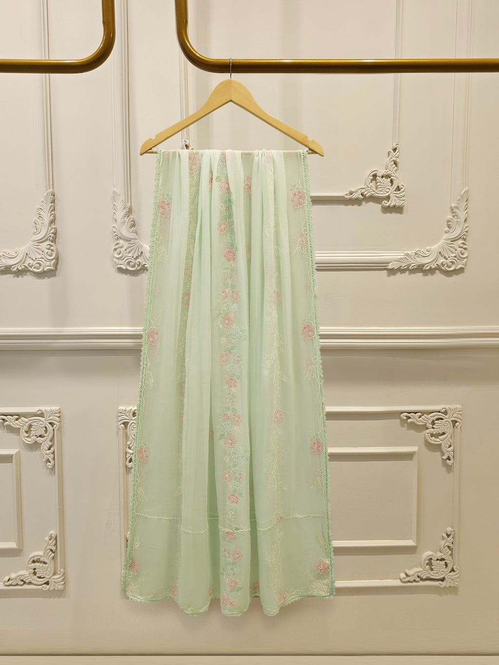 3 Piece - Embroidered Khadi Silk Suit WS00403