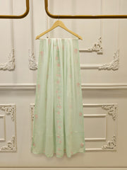 3 Piece - Embroidered Khadi Silk Suit WS00403