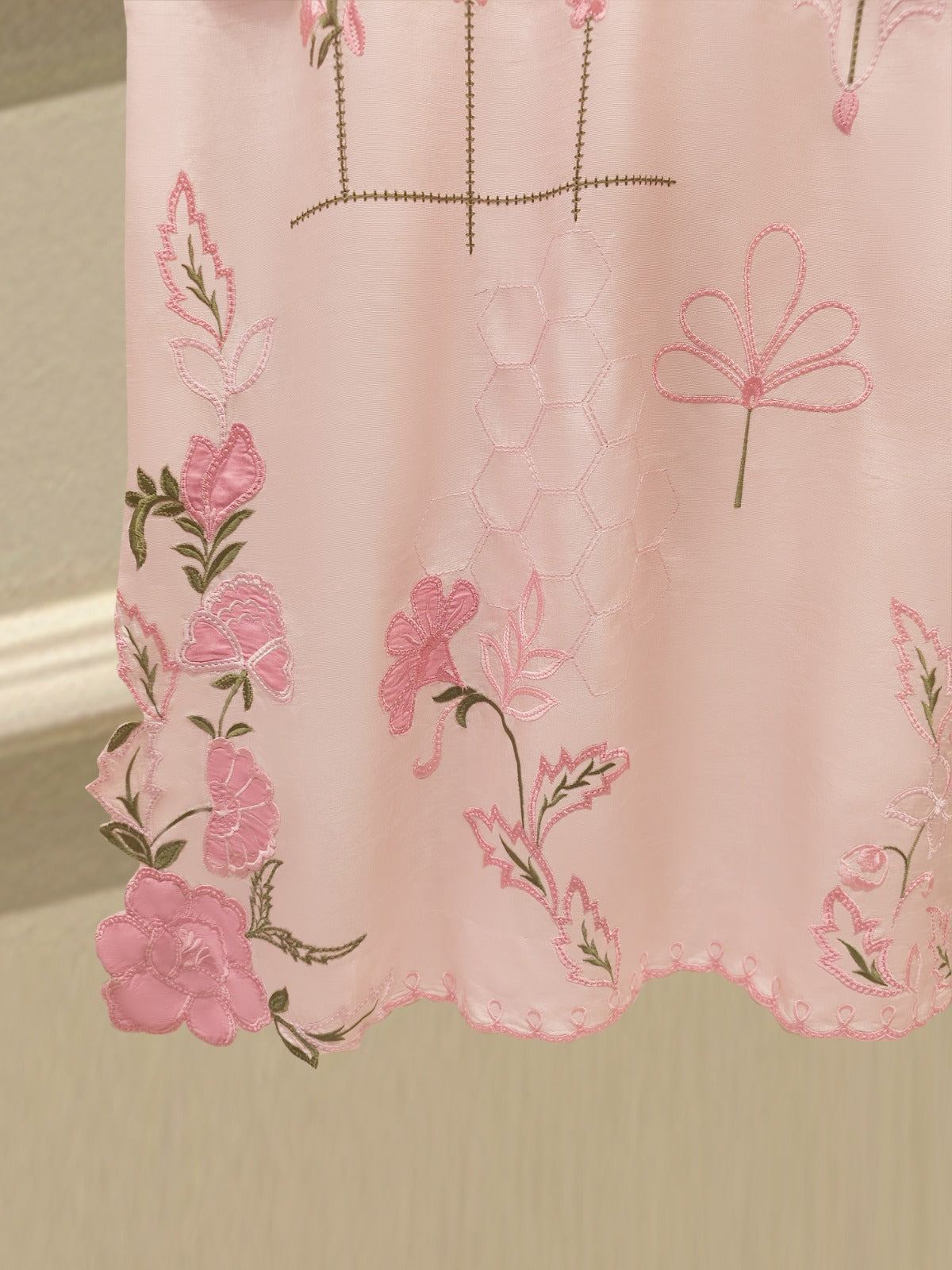2 Piece- Pure Korean Silk Embroidered Suit S115168