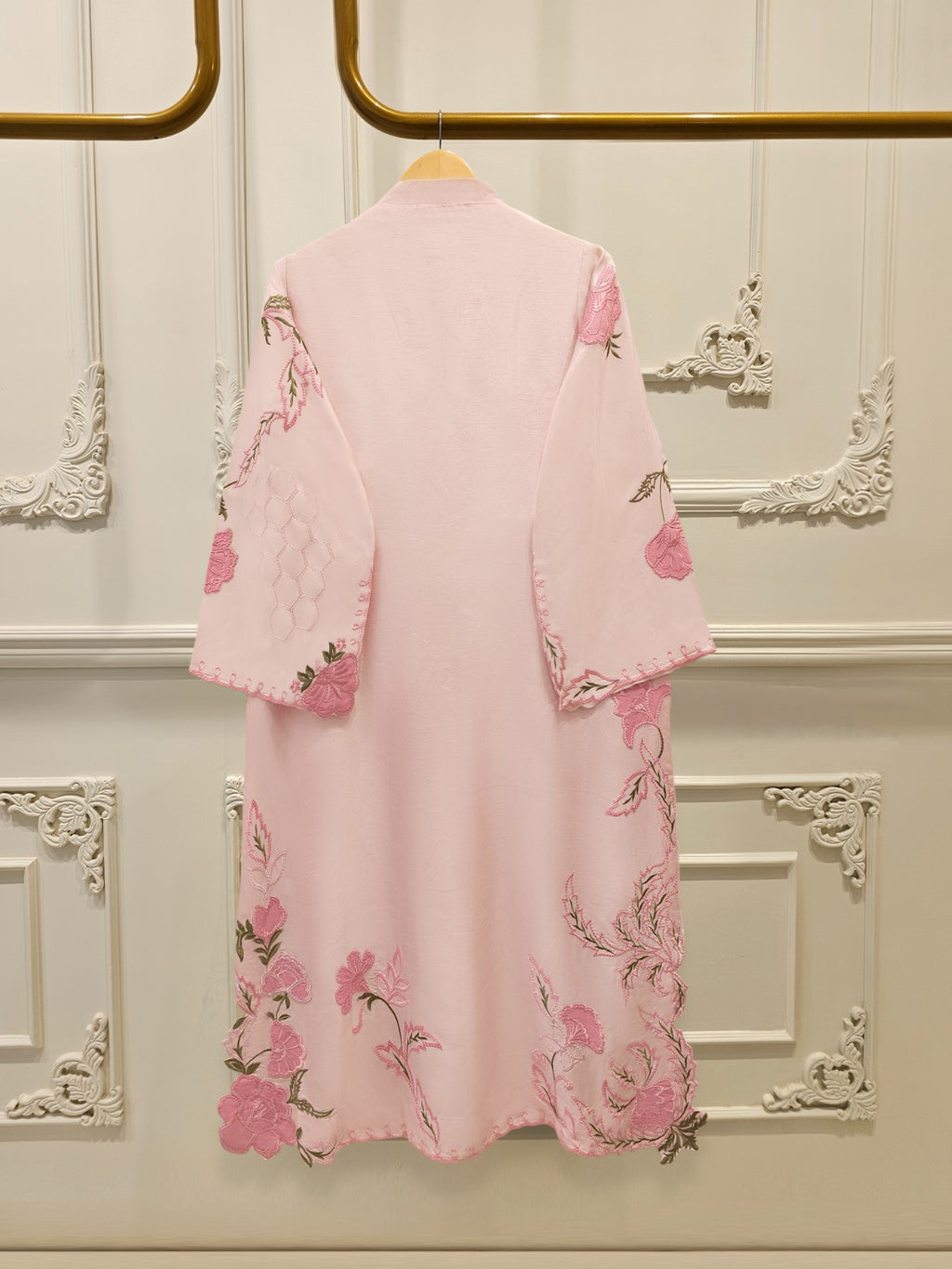 2 Piece- Pure Korean Silk Embroidered Suit S115168