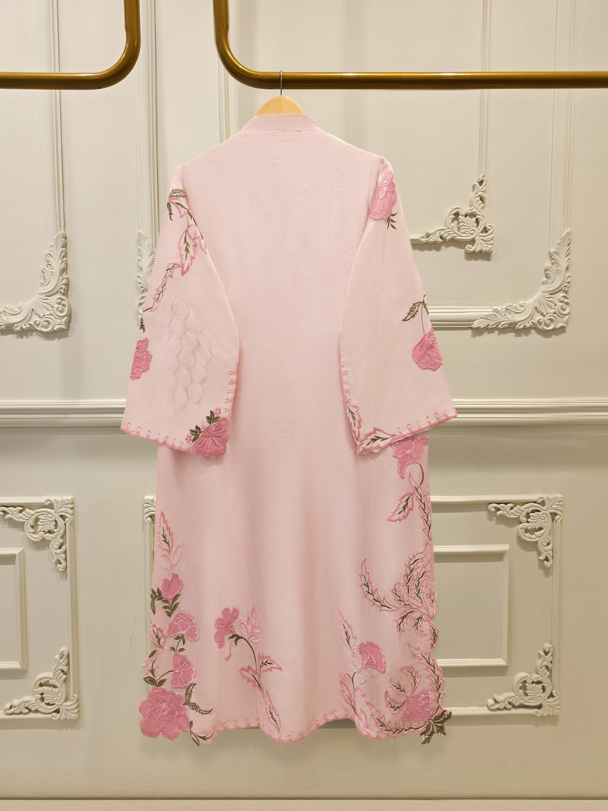 2 Piece- Pure Korean Silk Embroidered Suit S115168