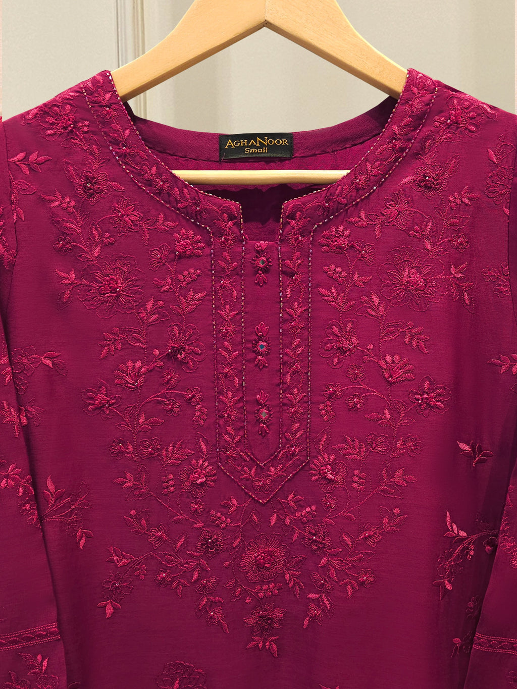 2 Piece - Embroidered Kora Silk Suit S115220