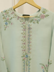 2 Piece- Pure Sheesha Silk Embroidered Suit S115229