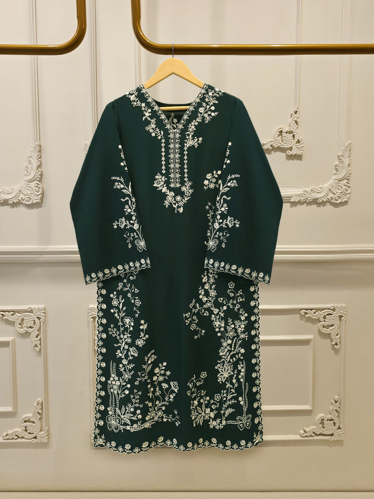 2 Piece - Embroidered Cambric Suit S115232