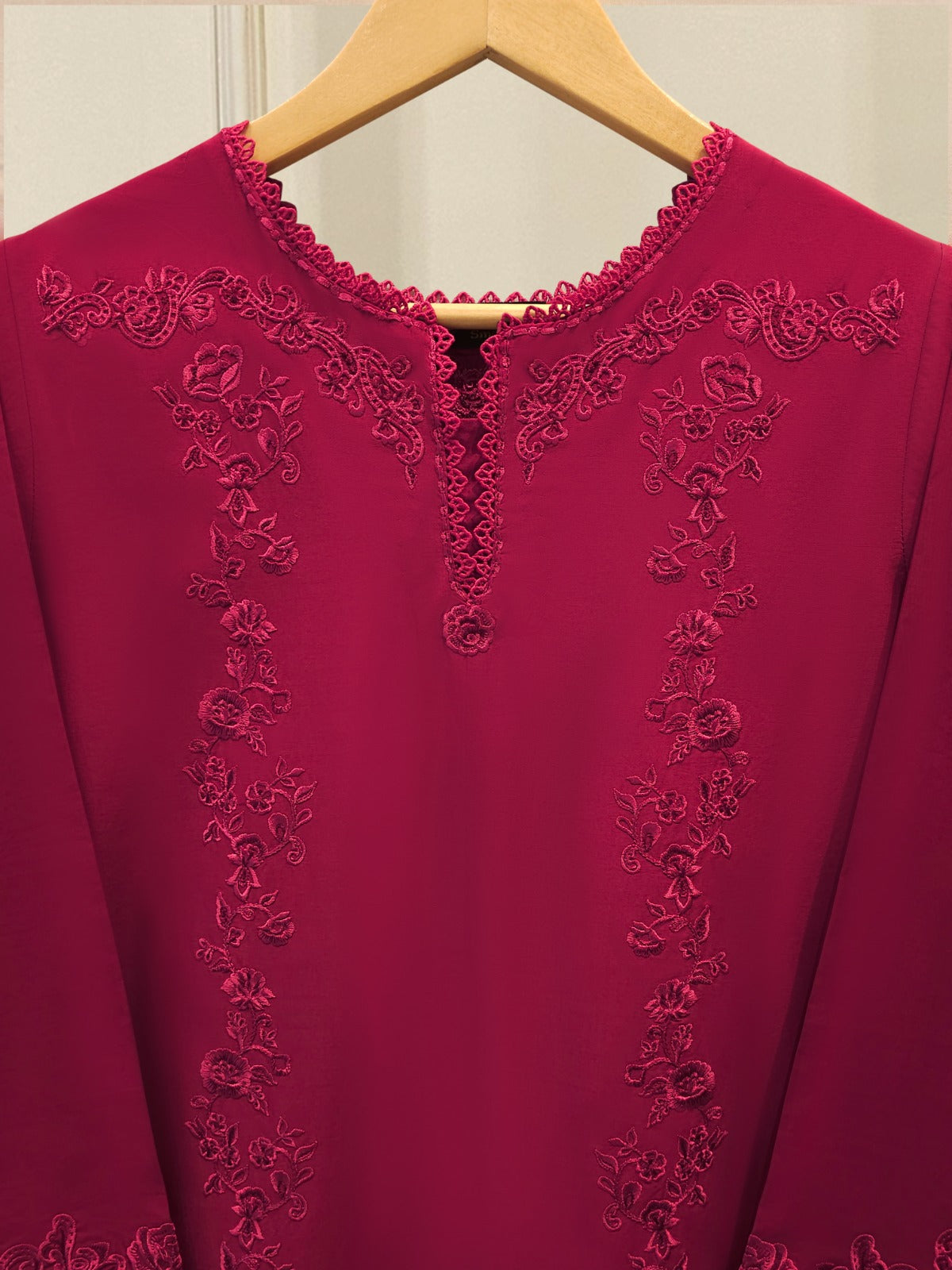2 Piece - Embroidered Cambric Suit S115226 Secondary image