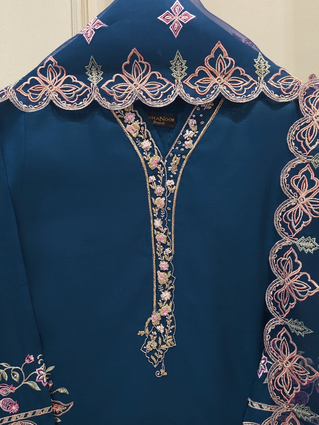 3 Piece - Pure Khaddi Silk Embroidered  Suit S115233
